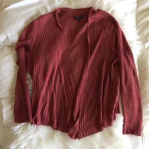 Eileen Fisher Woman Ribbed Open Front Cardigan